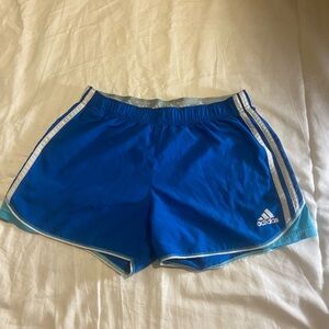 Adidas Blue Athletic Shorts Lightweight Performance